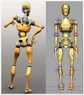 maya机器人模型_【ps素材maya机器人模型】(1.0M)
