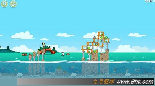 愤怒的小鸟猪之夏日海洋版_【益智休闲儿童游戏】(70M)