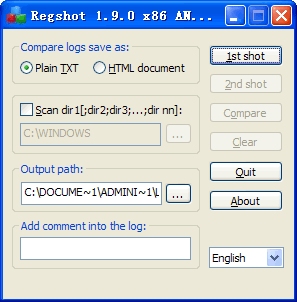 注册表对比工具(Regshot)_【其它注册表】(290KB)